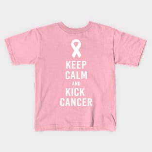 Keep calm and kick cancer Kids T-Shirt